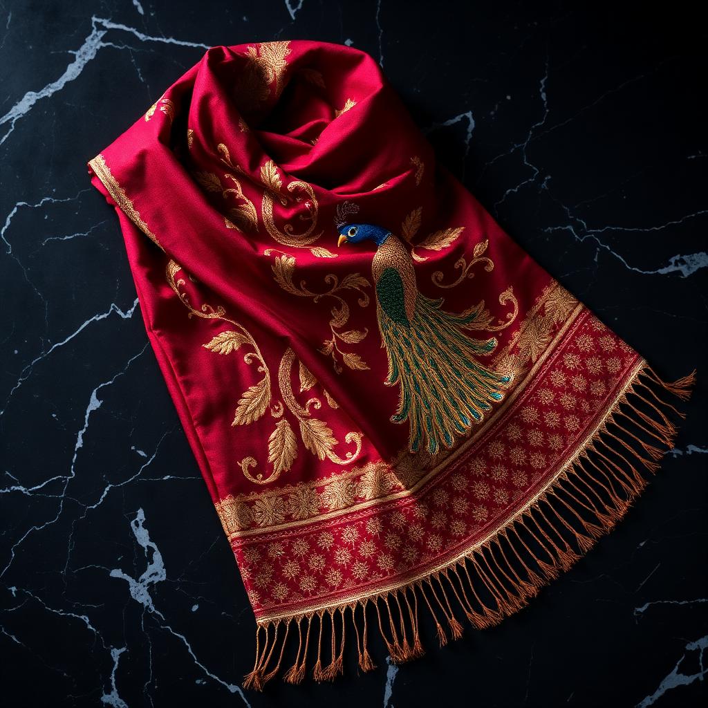 Peacock Pashmina Shawl